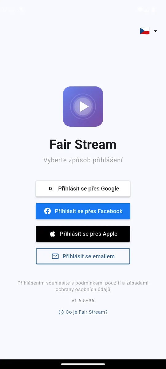 Přihlašovací obrazovka v Androidu